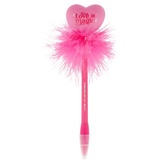 LEGAMI - Kugelschreiber mit leuchtendem Herz, Love is Magic, rosa Tinte, LED-Schreibstift für Kinder und Erwachsene, 0,7 mm Spitze, Heart-Thema