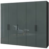 Jutzler Kleiderschrank Longline 253 x 220 cm Glas Grün Dunkelgrün 250