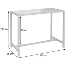 MCW Stehtisch 130 x 105 x 65 cm Beige