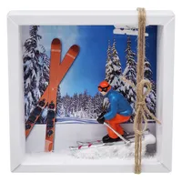 ZauberDeko Geldgeschenk Verpackung Ski Fahren Winterurlaub Skiurlaub Berge Geschenk