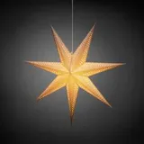 Konstsmide 5931-310 Weihnachtsstern Stern Grau mit Schalter