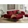 W.Schillig Ecksofa "run, Designsofa mit tollem Sitzkomfort, L-Form", rot (light brick w82), B:299cm H:88cm T:178cm, Longlife Xtra-Leder Z73: Naturwalkleder der Luxusklasse aus den erlesensten Rohhäuten.