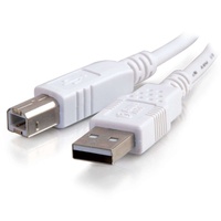 C2G USB 2.0 A/B Cable USB Kabel. USB A USB B Weiß)
