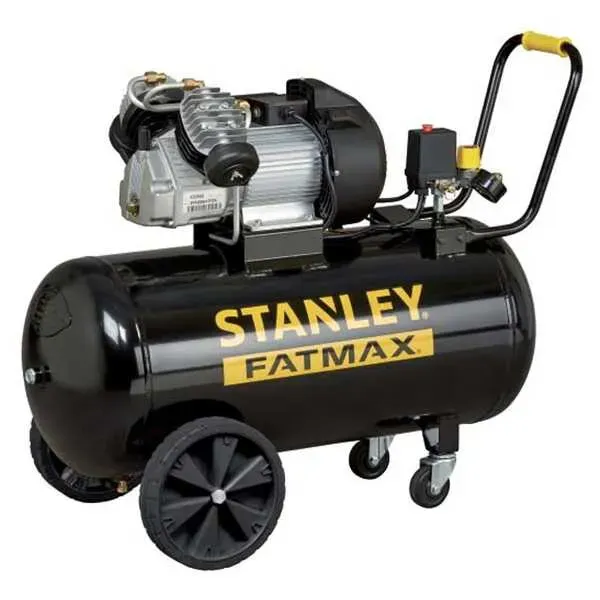 Elektrischer Kompressor mit Wagen Stanley DV2 400/10/100, Motor 3 PS - 100 Lt