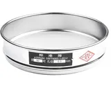 Sileduove 1 Stück Analysensieb, Standard-Siebteile, 304 Edelstahl Rundlochsieb, Mehlsieb Home Sieb Küche, Multi-Tools Siebe, Edelstahl 20 cm, Durchmesser 20 cm(12 Mesh)