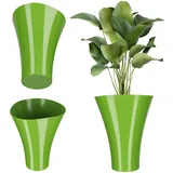 Kadax Blumentopf aus Kunststoff, Blumentopfschutz, 16.5 cm, Grün
