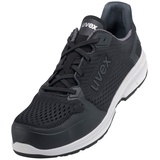 Uvex 1 Sport gelochter Halbschuh, Sicherheitsschuhe S1 SRC, Arbeitsschuhe für Damen & Herren, Schwarz, Größe 37
