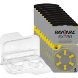 10x Rayovac Extra ; Advanced Gr. 10 6er Blister Hörgerätebatterien PR70 Gelb