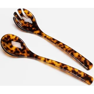 G.F. Heim Söhne Salatbesteck aus Acrylglas schildpatt 23,5cm 5-1