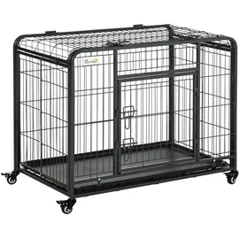 PawHut Hundekäfig Metall PP
