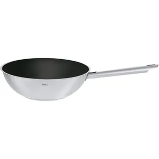 Rösle ELEGANCE Wokpfanne, Hochwertiger Edelstahlwok mit robuster Keramikversieglung ProCera, backofen- und induktionsgeeignet, Ø 28 cm,
