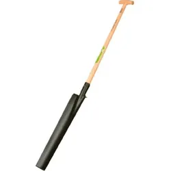 Drainagespaten mit Eschen T-Stiel und Tritt