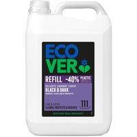 Ecover Feinwaschmittel Schwarz & Dunkel – Limette & Lotus (5 L/111 Waschladungen), Flüssigwaschmittel mit pflanzenbasierten Inhaltsstoffen, Waschmittel für dunkle Wäsche