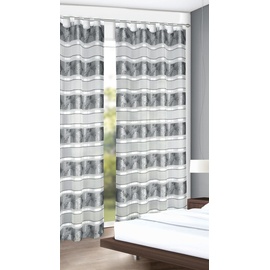 Neusser Collection Schlaufenschal mit Gardinenband Irma grau, 135 x 245 cm