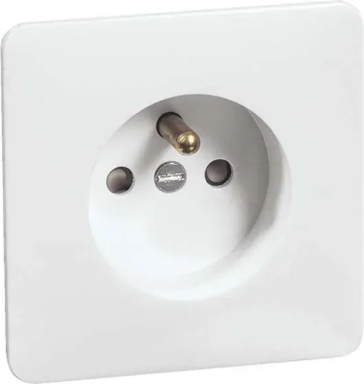Peha Steckdose ws Erdungsstift B 80.6671 SI W
