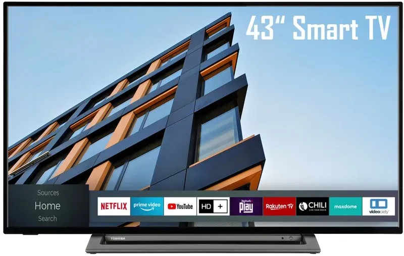 Toshiba 43LL3C63DAY 43 Zoll Fernseher / Smart TV (Full HD, HDR, Triple-Tuner) - 6 Monate HD+