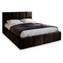 masseno Polsterbett, Braun, Holz, 140x200 cm, Schlafzimmer, Betten, Polsterbetten