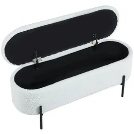SalesFever Bettbank Schwarz/Weiß 110 x 44 x 40 cm