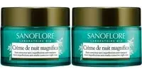 SANOFLORE Crème de nuit magnifica De Nuit 2x50 ml