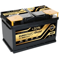 PKW Autobatterie 12 Volt 80Ah Eurostart Gold Starterbatterie ersetzt 70 80 85 Ah