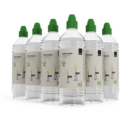 höfats SPIN Bioethanol Flüssig-Brennstoff 1l Flasche (6er Pack)