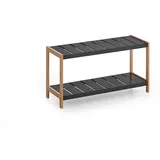 VCM Schuhregal 70 x 36 x 26 cm schwarz / schwarz