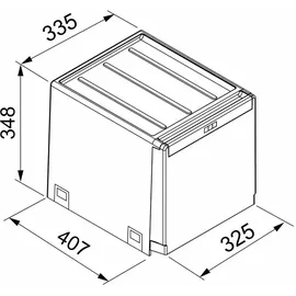 Franke Cube 40 28 l Schwarz