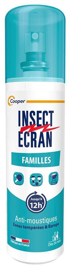 INSECT ÉCRAN Familles Anti-Moustiques Spray 100 ml 100 ml spray