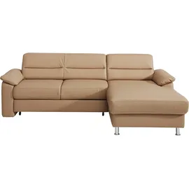 sit&more Ecksofa »Top Ascara L-Form« inklusive Boxspring/Federkern-Polsterung, komfortablem Federkern braun
