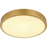 GLOBO LED-Deckenleuchte Tibey Opal/Messingfarben max.15 Watt