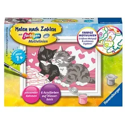 Ravensburger Malen-nach-Zahlen Kuschelkatzen mehrfarbig