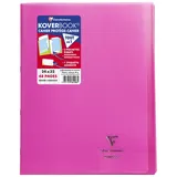 Clairefontaine 984408C - Packung mit 10 Heften Koverbook, DIN A4+, 24 x 32 cm, 24 Blatt, französische Lineatur, 90 g, Rosa, 1 Pack