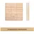 BM Massivholz Zaun 180 x 180 cm beige Massivholz 1 St.