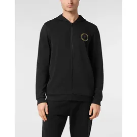 Plein Sport Tiger Kapuzensweatjacke Herren Schwarz 4XL