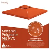 habeig Pavillon-Ersatzdach Pavillondach Ersatzdach 360g/m2 PVC 3x3m WASSERDICHT, 360,00 g/m2, 100% wasserdicht orange