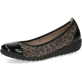 CAPRICE Ballerina in BLACK Leo Comb), 38