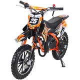 Actionbikes Motors Kinder Crossbike Gepard 2-Takt 49ccm | Bis 35 Km/h - 2 Liter Tank - Tuning Kupplung - Easy Pull Start - Scheibenbremsen - Motorrad - Motocross - Dirtbike - Enduro (Orange)