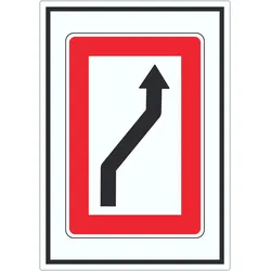 HB-Druck Wechsel auf die Fahrwasserseite Steuerbordseite Symbol Aufkleber A4 (210x297mm)