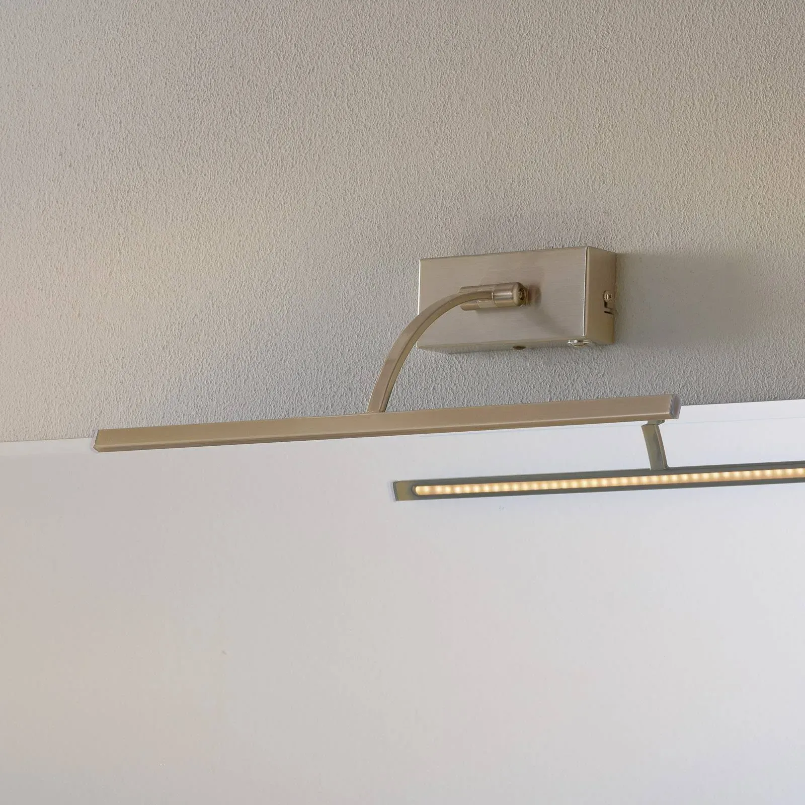 Freelight LED Bilderleuchte Matisse, dimmbar, chrom / silber, für Wohn- / Esszimmer, Metall, Modern, LED Wandleuchte, Wandlampe Innen - cm - 45 cm - cm