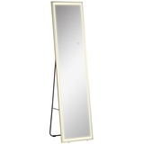 Homcom Ankleidespiegel Aluminium, Glas,