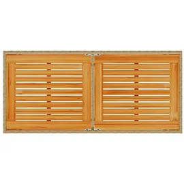 vidaXL Gartentisch mit Akazienholz-Platte 115 x 54 x 74 cm Beige