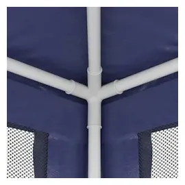 vidaXL Partyzelt mit 4 Mesh-Seitenwänden Blau 2,5x2,5 m HDPE