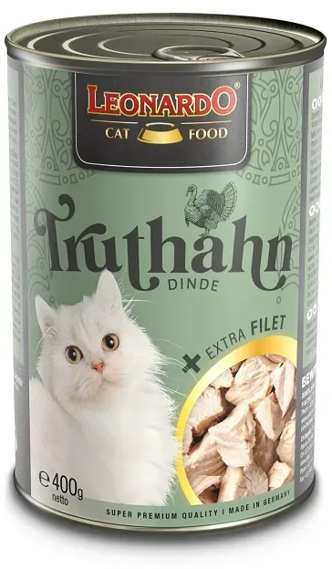 LEONARDO Truthahn mit extra Filet Nassfutter für Katzen 6x400g