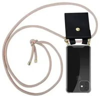 Cadorabo Hülle für Apple iPhone 11 PRO Schutzhülle in Rosa Handy Kette Silikon Kordel abnehmbares Etui