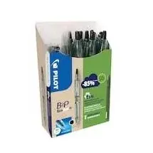 Pilot Pen Kugelschreiber Transparent/Schwarz 0,34 mm 10 St.