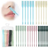 Mucek 25PCS Nasenhaarschneider, 2024 Neues Nasal Hair Cutter, 2-in-1 Doppelseitiges Nasenhaarmesser, Nasenhaartrimmer Frauen, 360° Drehbar (5 Colors)