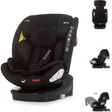 Chipolino Kindersitz Volare i-Size Isofix, drehbar, SPS, Top Tether schwarz