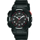 Lorus R2347NX9 38mm Armbanduhr Schwarz Digital/Sportarmband Schwarz