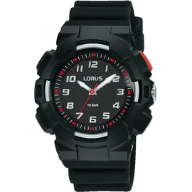 Lorus R2347NX9 38mm Armbanduhr Schwarz Digital/Sportarmband Schwarz