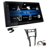 JVC KW-M25BT 2 DIN Autoradio Bluetooth Touchscreen USB für Toyota Yaris schwarz ohne OEM Navi